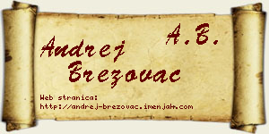 Andrej Brezovac vizit kartica